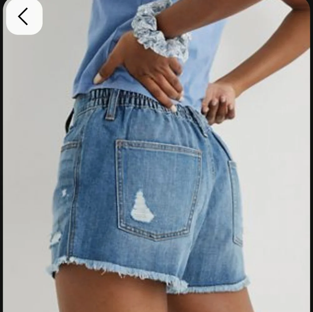 SOLD - Aerie Daydream Denim Short Medium Blue Wash ** Small ** EUC!!!! - Picture 1 of 5